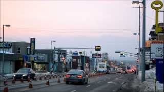 LAVAL STL NOVA BUSES ON THE RESERVE BUS LANE