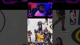 Lakers Fan Reacts To Warriors didn't have chalk for LeBron James pregame ritual #shorts