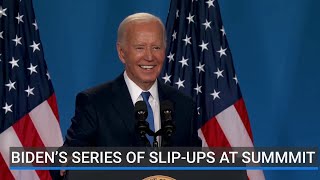 Biden's series of verbal slip-ups at NATO summit