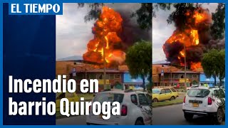 Impresionante explosión en el barrio Quiroga