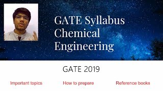 GATE 2019- Chemical Engineering syllabus released/ important topics/ How to prepare/ Reference books