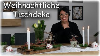 schnelle weihnachtliche Deko für den Tisch⭐️⭐️⭐️Blumen und Dekorationen