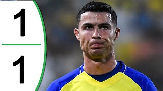 Cristiano Ronaldo missed the title - Ettifaq vs Al Nassr 1-1 Extended Highlights & Goals 2023