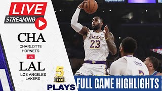 031921 NBA Live Stream: Los Angeles Lakers vs Charlotte Hornets | FULL GAME HIGHLIGHTS | Top 5 Plays