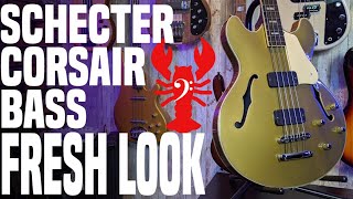 The NEW Schecter Corsair Hollow Body Bass - Schecter means BUSINESS! - LowEndLobster Fresh Look