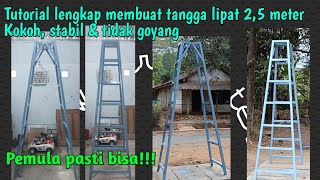 Cara membuat tangga lipat berbahan hollow