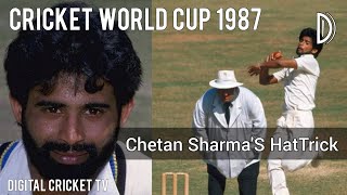 CRICKET WORLD CUP - 1987 / CHETAN SHARMA'S HATTRICK / INDIA v NEW ZEALAND / DIGITAL CRICKET TV