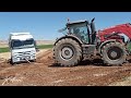 massey ferguson 8737 tr deki en büyük traktör actros 1844ü çekiyor