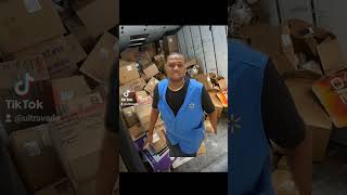 Unloading a trailer isn't lightwork, lol #shorts #tiktok #funny #viral #walmart