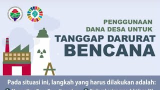 PANDUAN PENANGANAN BENCANA DI DESA | DANA DESA 2022