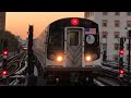 NYC Subway : P.M Rush Hour On the Fulton Street EL