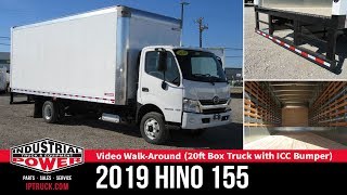 2019 HINO 155 20ft Box Truck with ICC Bumper | Hino Truck Review | Commercial Box Truck