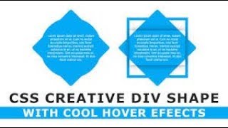 CSS Creative DIV Shape with Cool Hover Effects 2 - CSS Hover Effects - ZigZag Div Shape - Tutorial