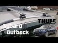 Roof rack bar with flush railing THULE Wingbar Evo for Subaru Outback