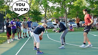 Sideline HATERS Wanted Me To LOSE! 5v5 Basketball At Random Park!