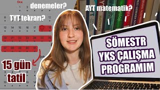 SÖMESTR TATİLİ YKS ÇALIŞMA PROGRAMIM 🤯 | 2 haftayı en verimli şekilde nasıl geçireceğim?