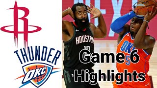 Rockets vs Thunder Highlights NBA Playoffs game 6