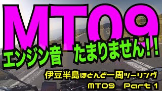 【モトブログ】MT09のエンジン音、最高！！   伊豆半島ほとんど一周ツーリング  Part1 もんきちChannel 【motovlog】【MT09】