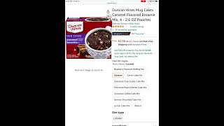 Chyyrp - Amazon Deal, Duncan Hines Mug Cake Brownie Mix, $2.68