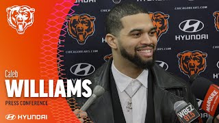 Caleb Williams on working with Ben Johnson | Press Conference | Chicago Bears