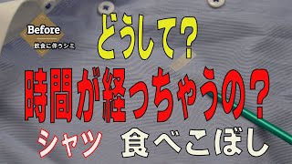 食べこぼしのシミ　どうして時間が経っちゃうの？　シミヌキ