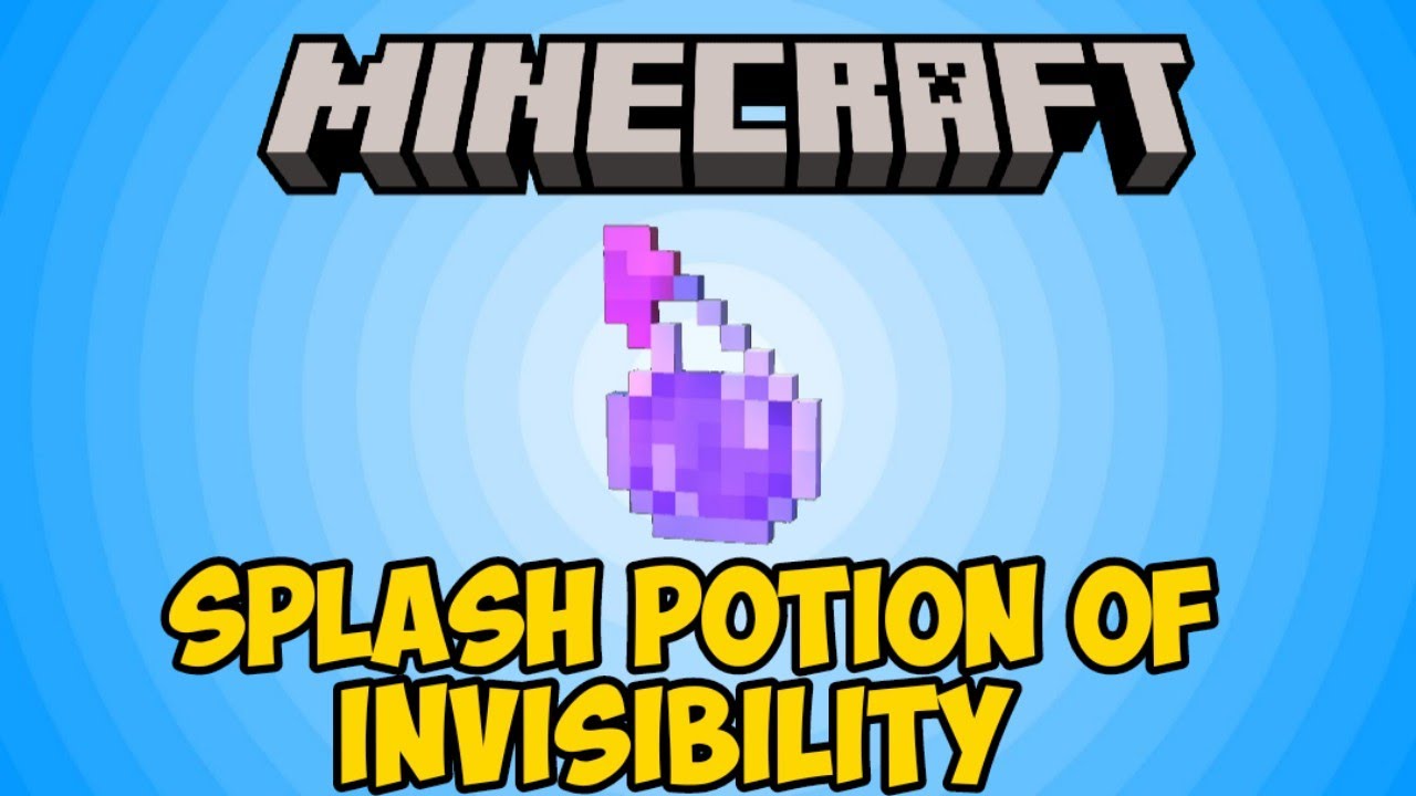 Minecraft: How To Make Splash Potion Of Invisibility | Easy Potions ...