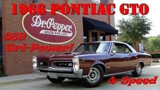 1966 PONTIAC GTO 389 4-speed TRI-POWER musclecar 4K review