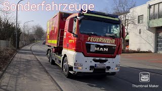 [Diverse Sonderfahrzeuge der Feuerwehr Wuppertal] ELW KatS+GW-Tech+WLFs