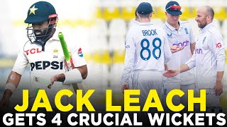 Jack Leach Takes 4 Wickets | Pakistan vs England | 2nd Test Day 2, 2024 | PCB | M3G1K