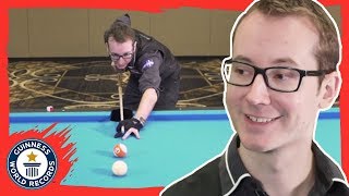Florian Kohler: Longest time to spin a billiards ball! - Guinness World Records