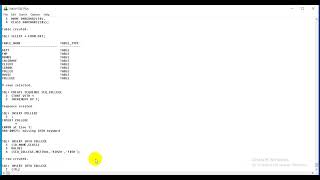 CREATE SEQUENCE ORACLE DATABASE