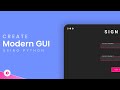 Modern GUI With Python | Automate Tkinter GUI Creation - No code GUI Creation