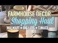 Farmhouse Shopping Haul | Walmart | Big Lots | TJMaxx