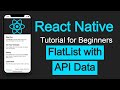 React Native tutorial #48 FlatList with API Data | use flat list with API