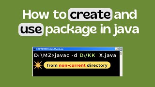 How to create and use package from other directory