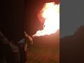 Fire extinguisher flamethrower