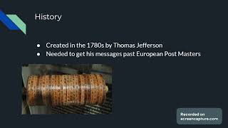Jefferson Cipher Wheel