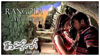 Ghajini - Rangola Lyric Video  Asin Suriya  Harris Jayaraj  Tamil Film Songs