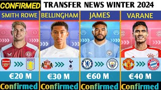 🚨ALL CONFIRMED TRANSFER NEWS AND RUMOURS TODAY WINTER 2024🔥BELLINGHAM TO TOTTENHAM,VARANE TO MUNICH