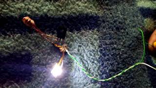 1,5 volt pille 4,5 voltluk beyaz led yakma