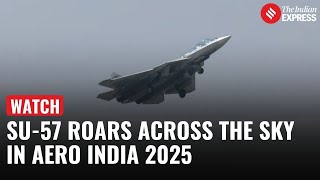 Su-57 Takes the Skies by Storm at Aero India 2025!