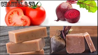 தக்காளி பீட்ரூட் சோப்பை வீட்டில் தயாரிப்பது எப்படி ||  How to make Home made Tomato-Beetroot Soap