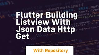 Flutter building listview with json data http get