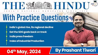 The Hindu Analysis by Prashant Tiwari | 4 May 2024 | Current Affairs Today | StudyIQ