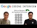 🔴 Google Coding Interview with ex-Facebook ex-Stanford Co-Founder || Software Engineering Interview