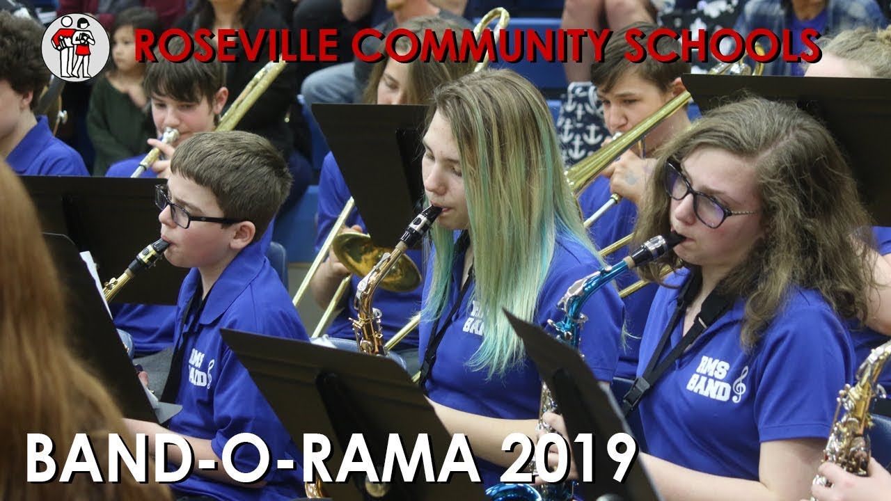 Roseville Community Schools Band-O-Rama 2019 - YouTube