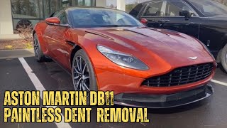 Aston Martin DB11 - Exotic Automotive Paintless Dent Removal - PDR Method / Saving Original Paint