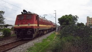 Twin WAP4 , Offlink BSL WAP4 Bhagyanagar Ruthless Blast At 110 Kmph .