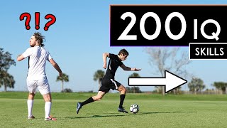 200 IQ FOOTBALL (SOCCER) SKILLS that FOOL DEFENDERS