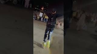 SkAting Fun at Night #public #reacts #sameerskater #shorts #inline #skater #2023 #karachi #stunts